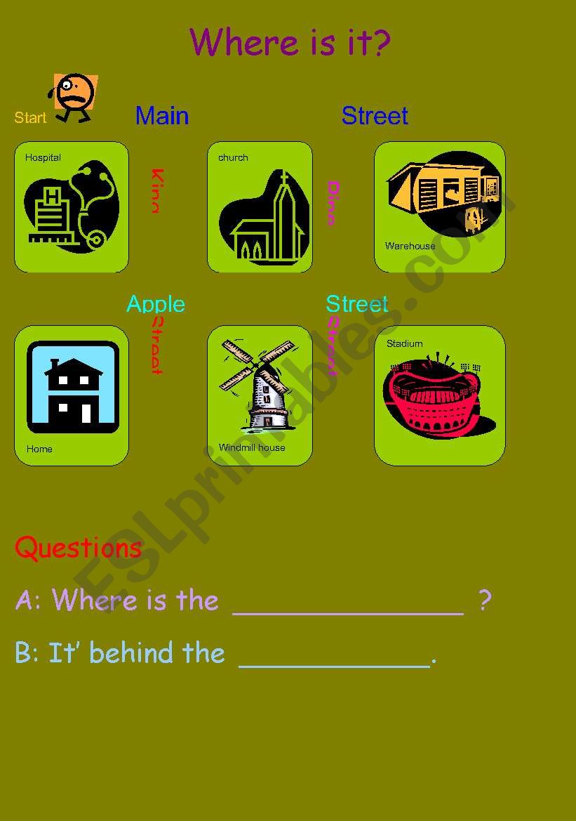 Where is it? worksheet