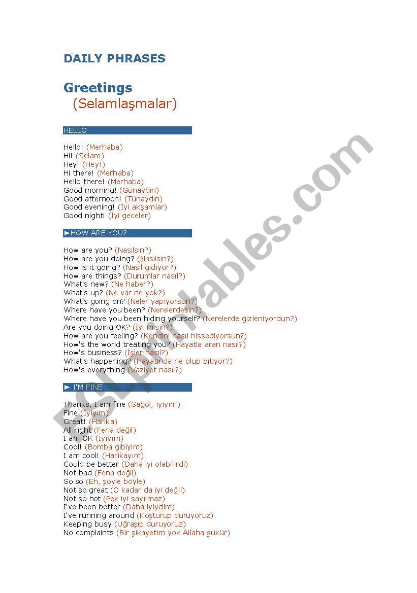 DAILY_PHRASES worksheet