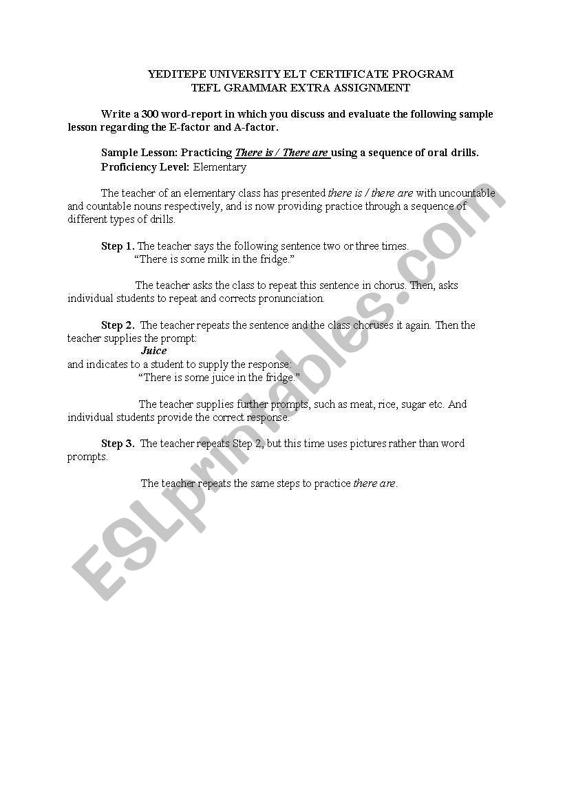 assignment homework worksheet