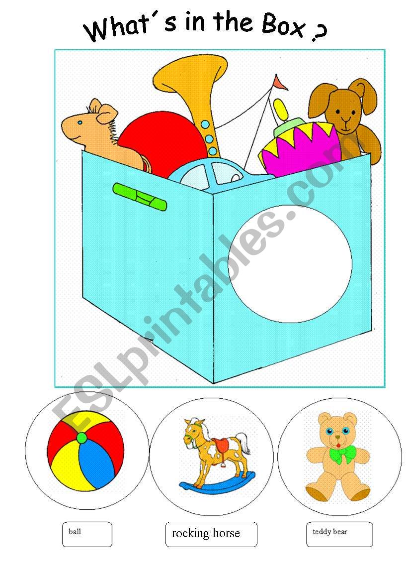 Toys worksheet