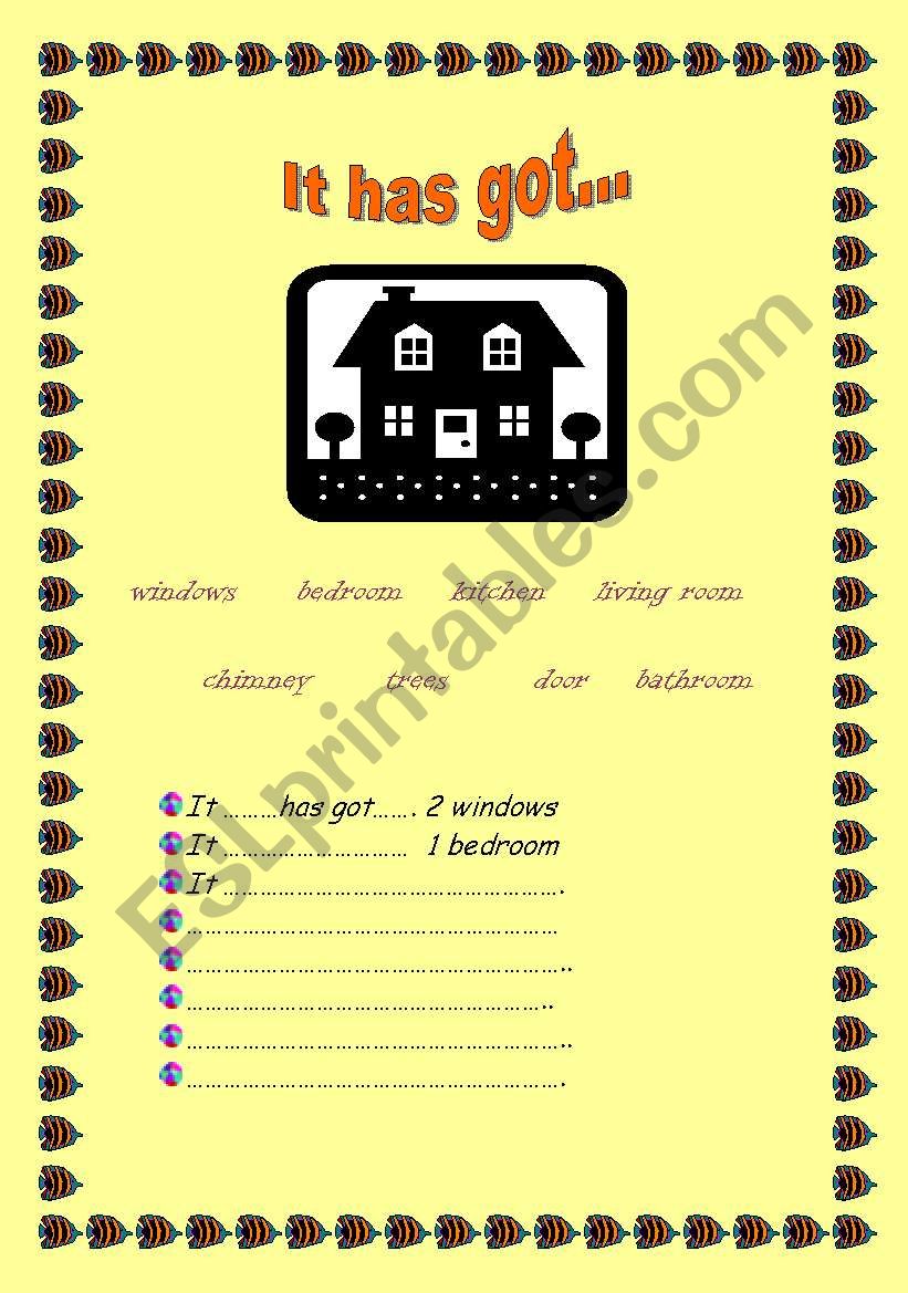 it/she/it   has got worksheet