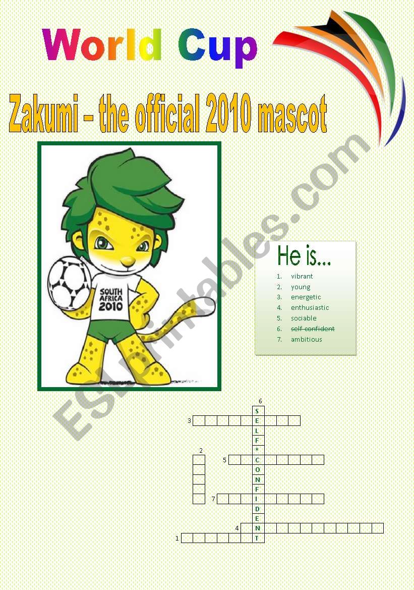 World Cup Zakumi - the official 2010 mascot