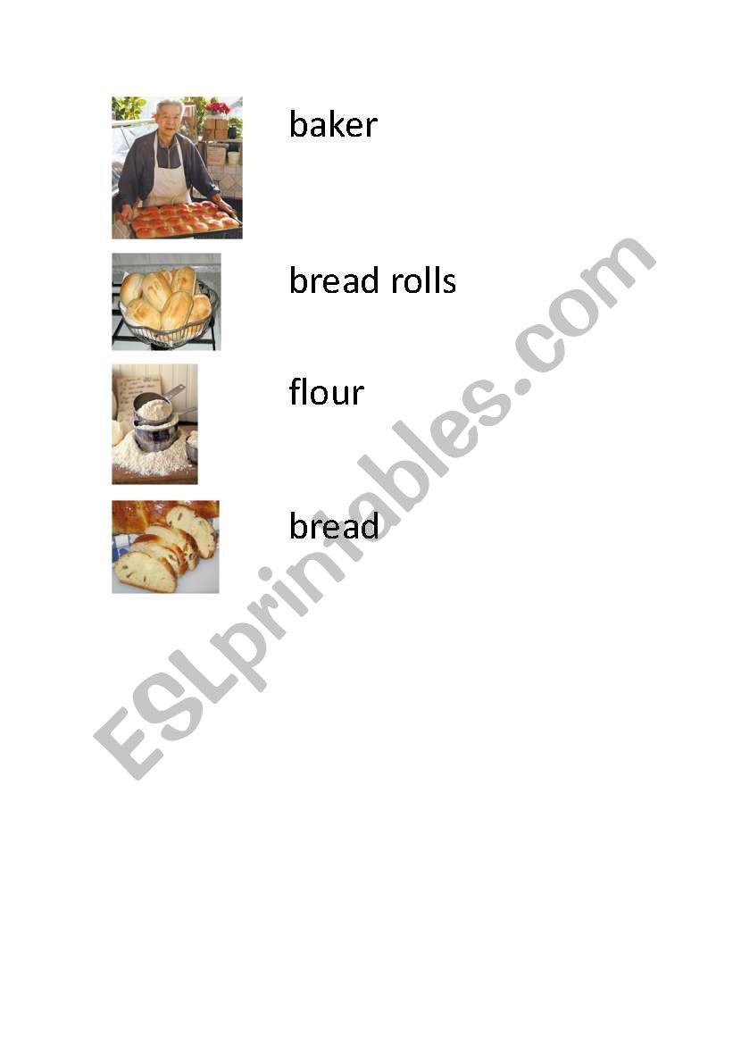 food worksheet