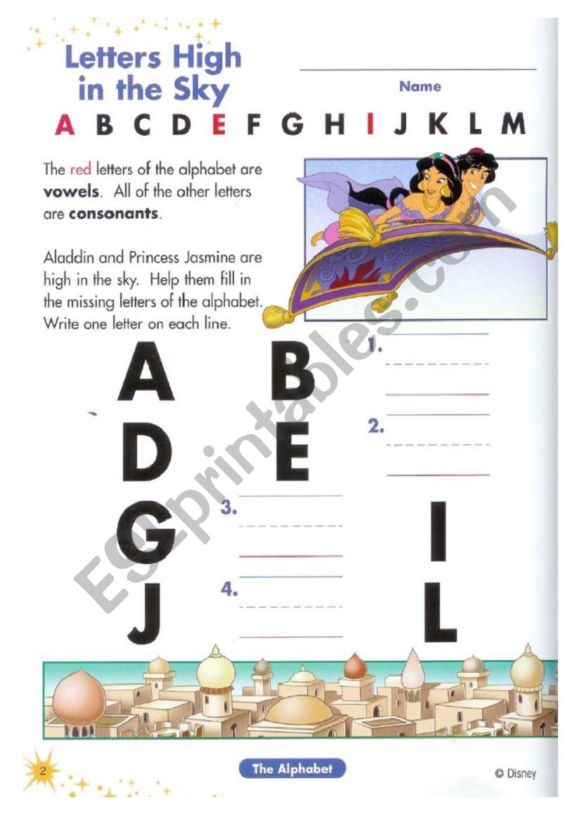 letter high worksheet