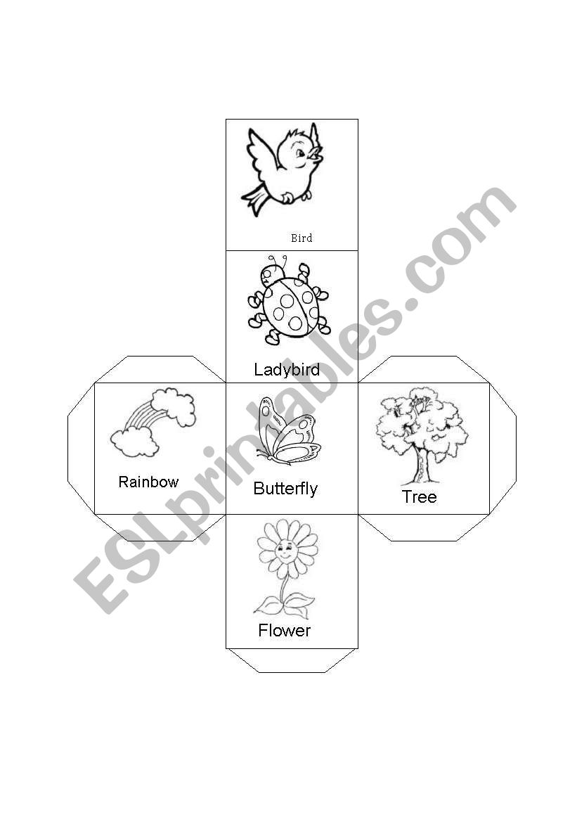 spring dice worksheet