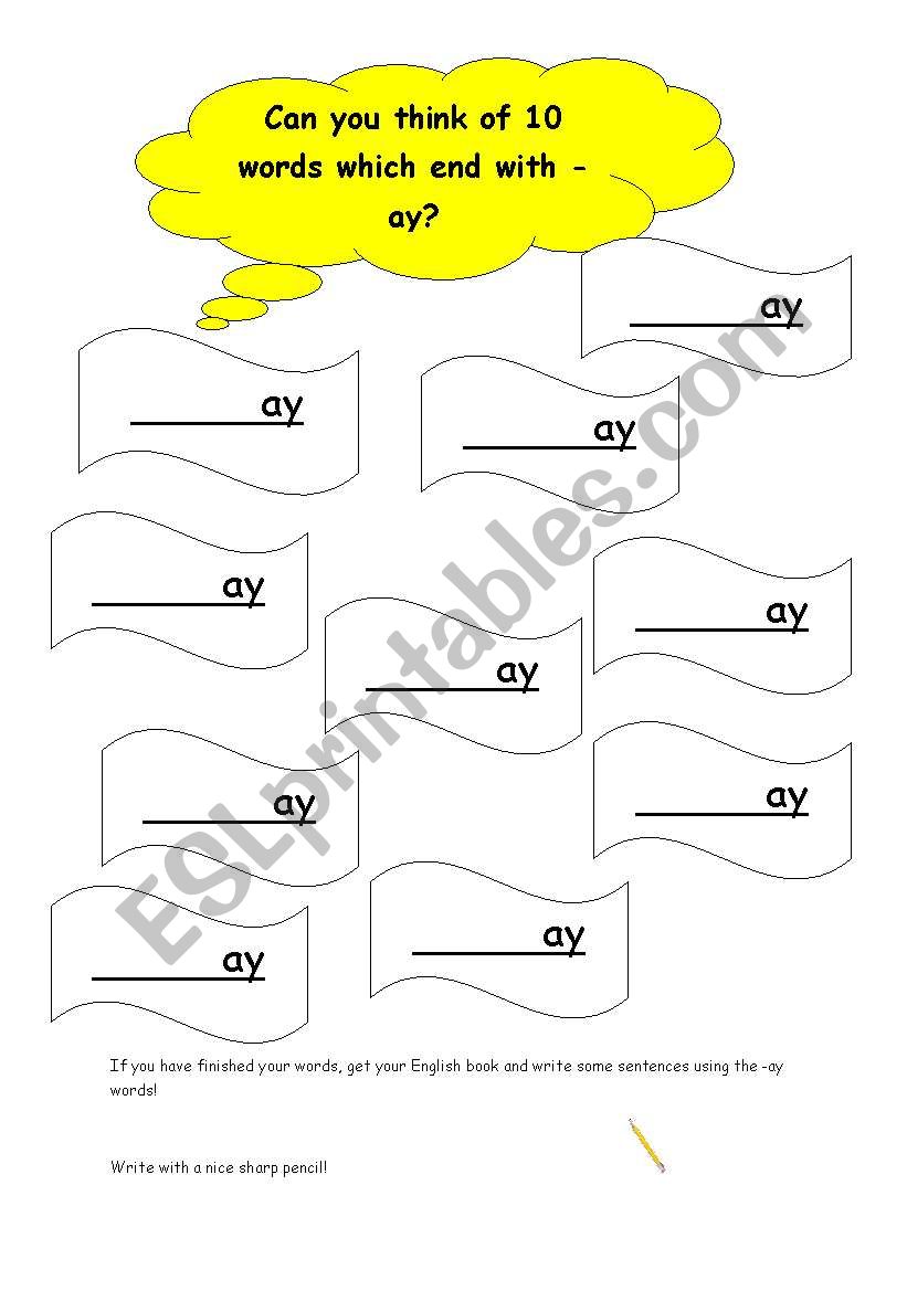 english-worksheets-words-ending-with-ay