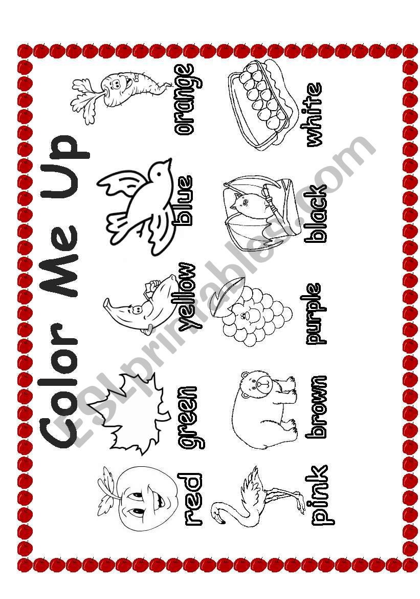 Color me up worksheet