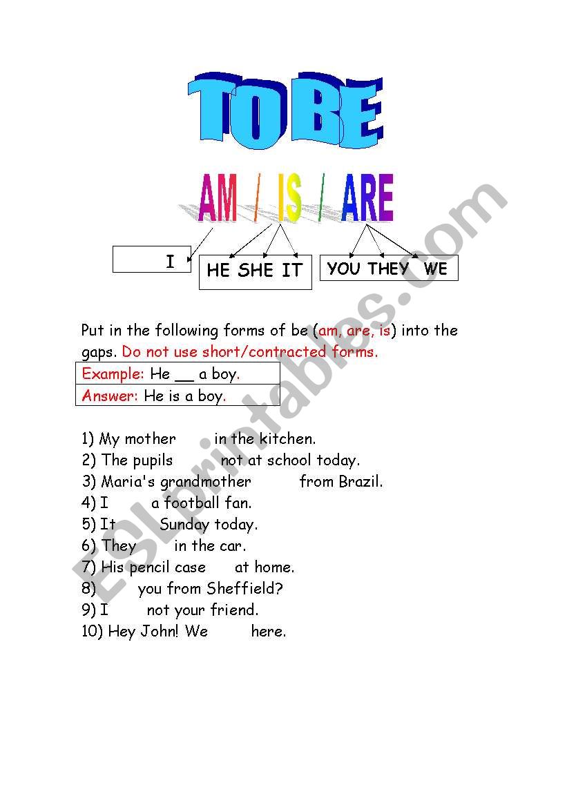 simple present worksheet