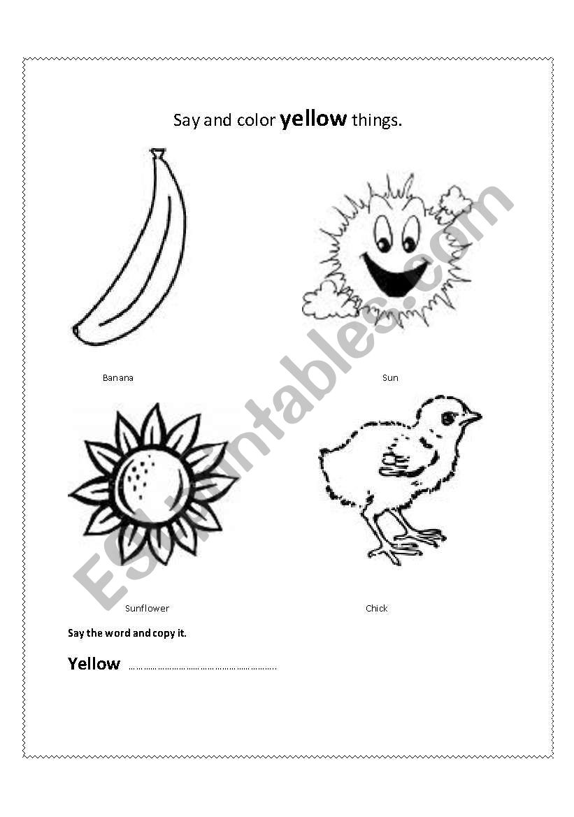 Yellow  worksheet