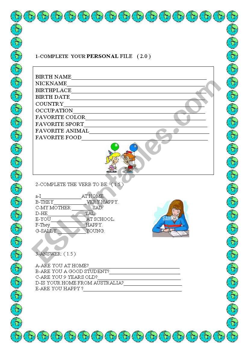 MIX OF EXERCISES worksheet