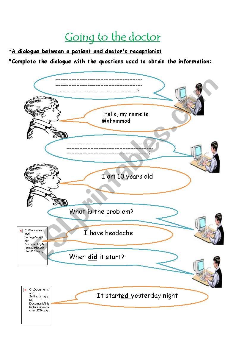 Dialogue between friends. Диалог going to the Doctor's. Dialogues in English Doctor and Patient. Going to the Doctor Worksheets. Dialogue between Doctor and Patient.