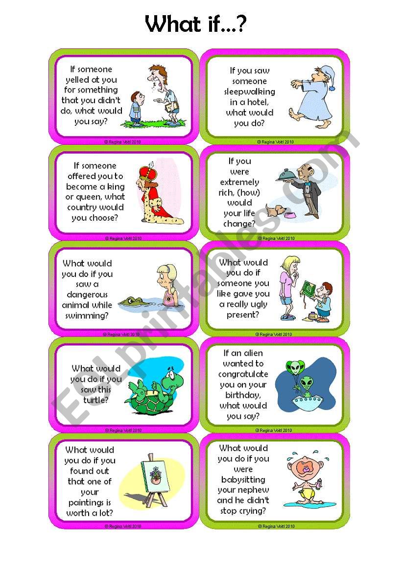 Conditional II Speaking Cards - Set 3/3