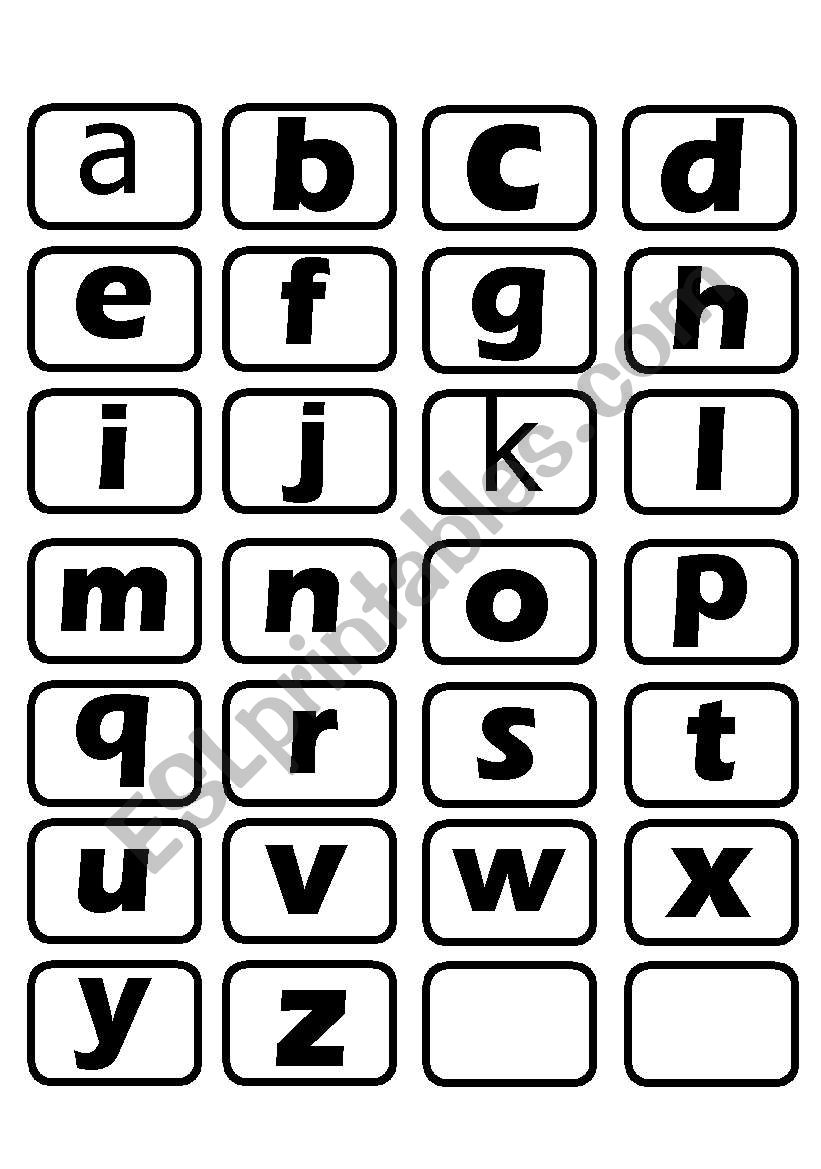 Alphabet worksheet