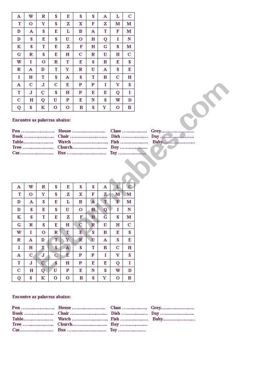 plural of nouns worksheet