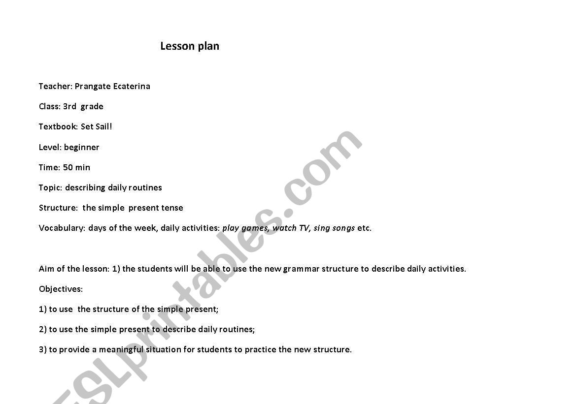 present simple worksheet