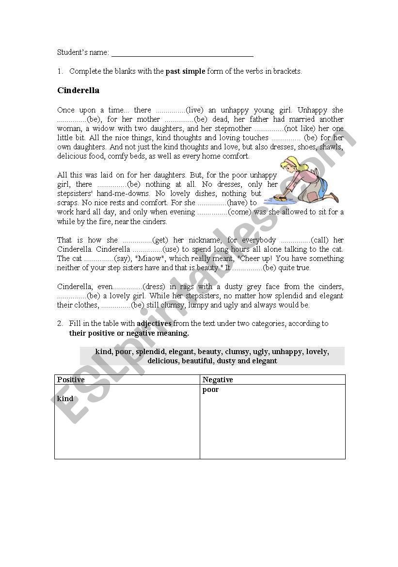 Simple Past worksheet