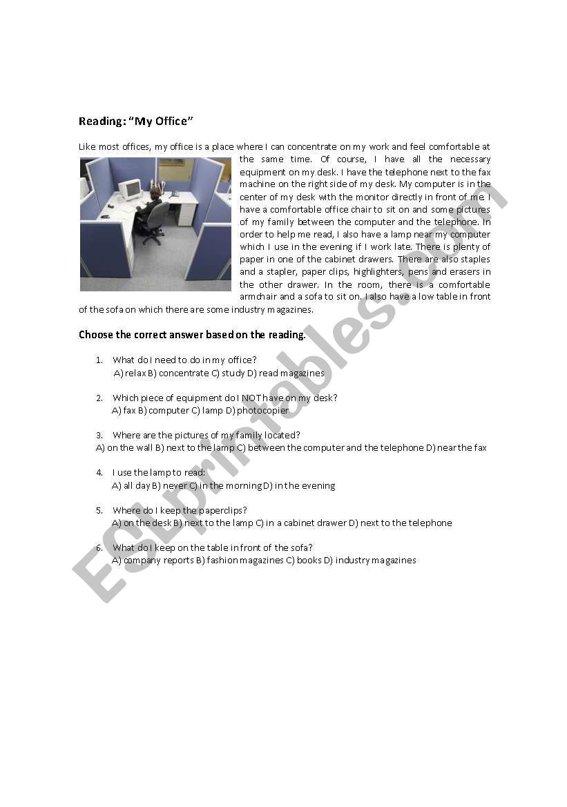 Present Perfect Test worksheet