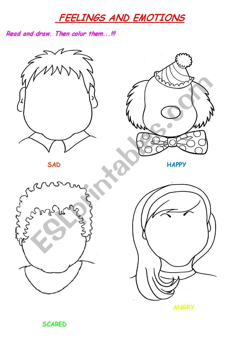 Faces worksheet
