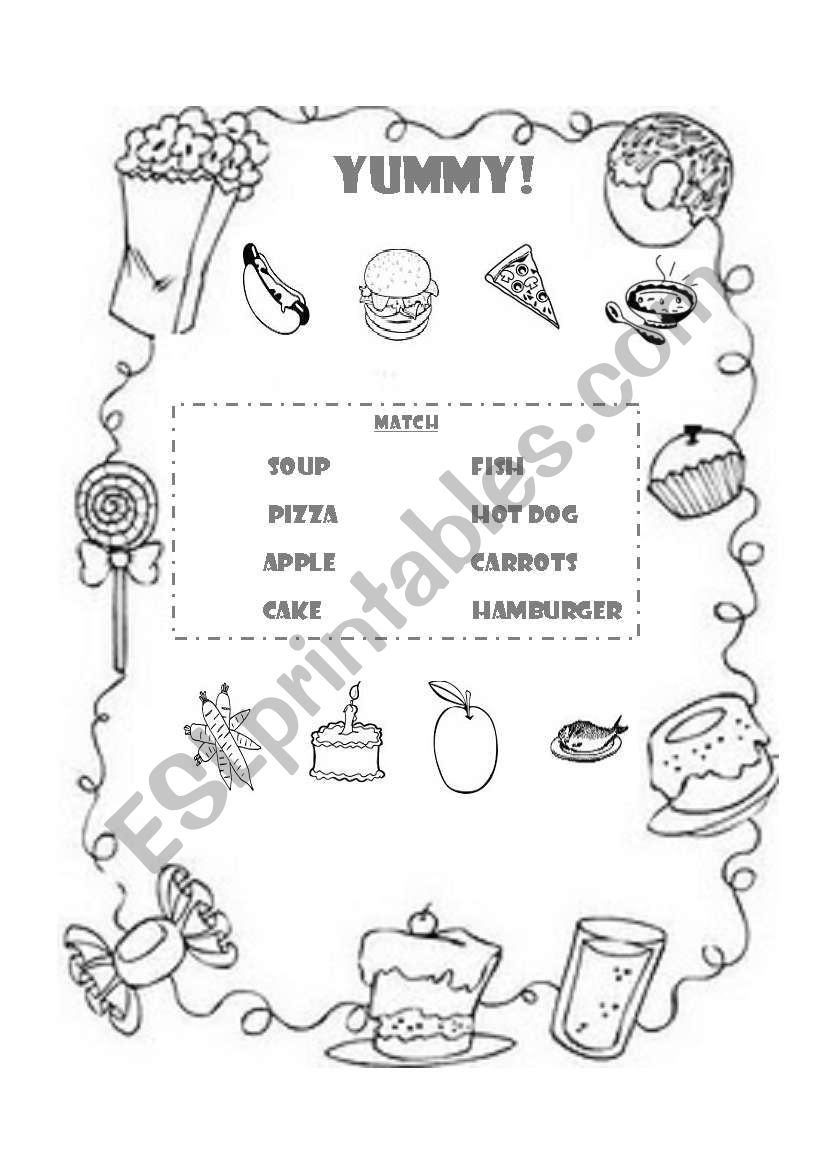 food worksheet