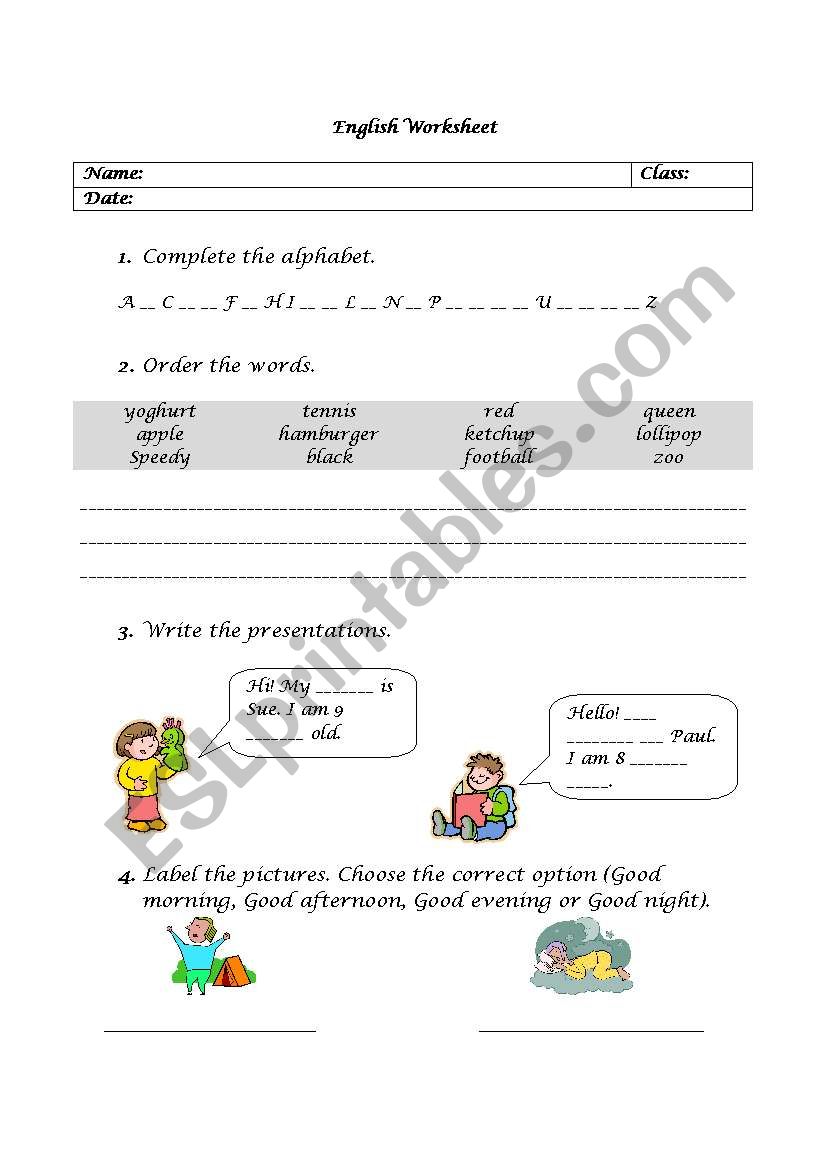 revision work worksheet