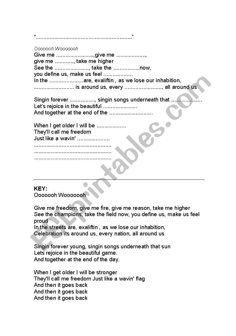 waving flag worksheet