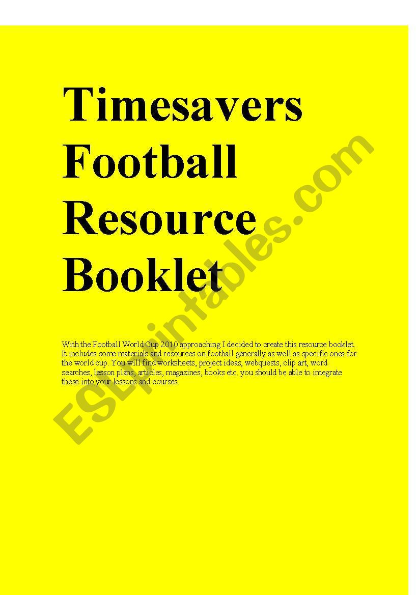 Timesavers Football Resource Booklet