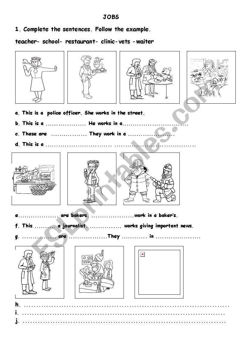 JOBS worksheet