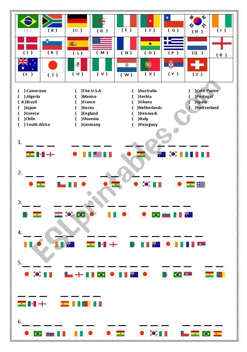 2010 World Cup Theme - Akon  worksheet