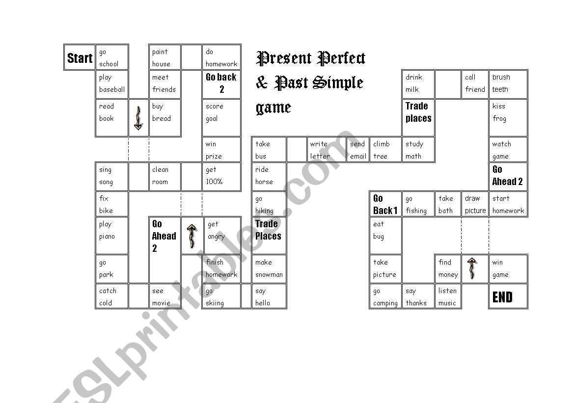 Game board worksheet