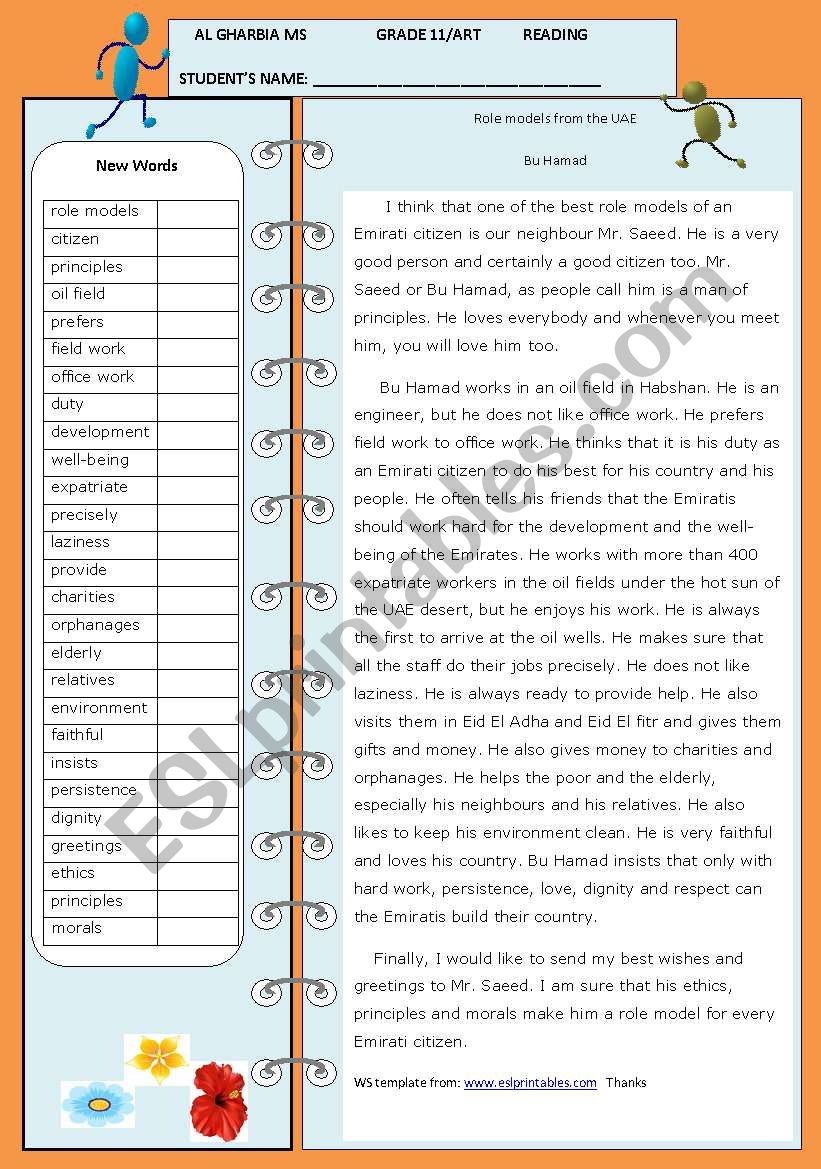 Citizenship and civic responsibilities. Role Models Part 3