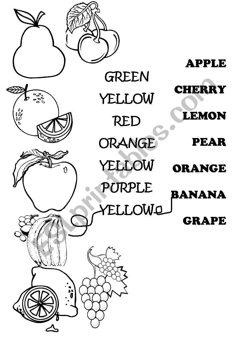 fruit worksheet