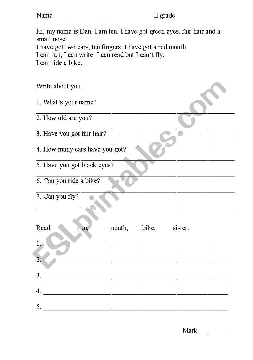 grammar exercise worksheet