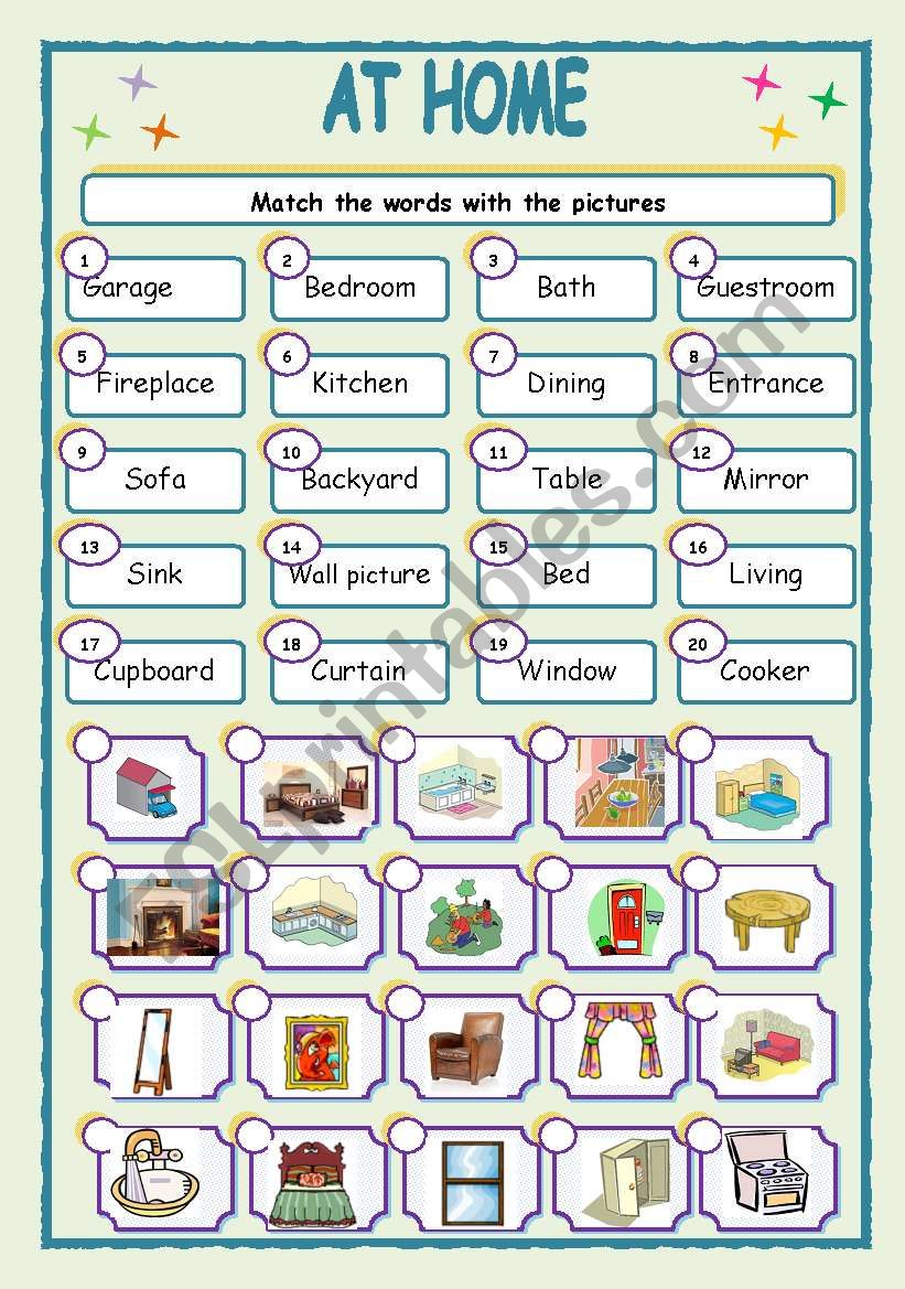 AT HOME worksheet