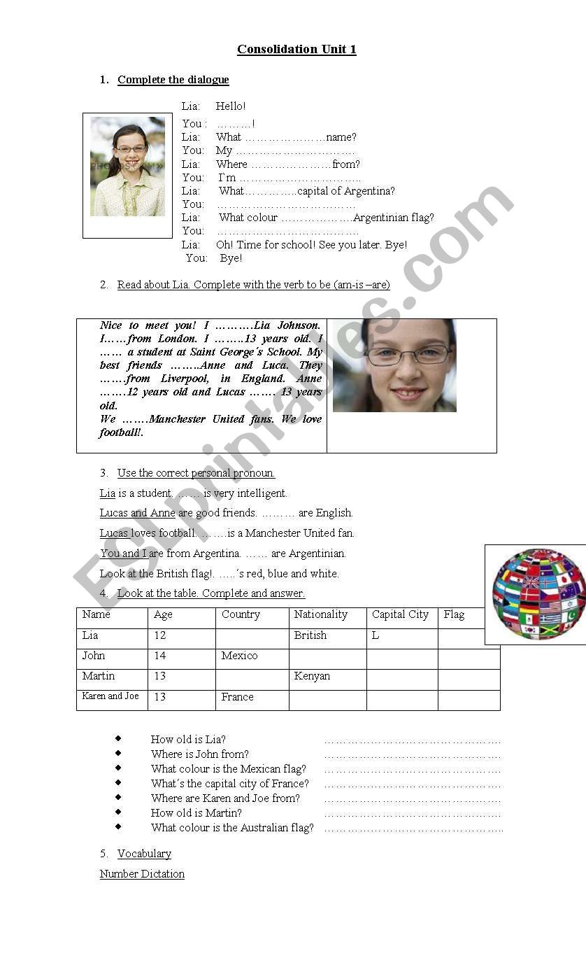 consolidation worksheet