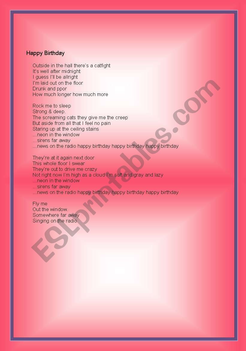 Descobrir 47+ imagem happy birthday concrete blonde br.thptnganamst