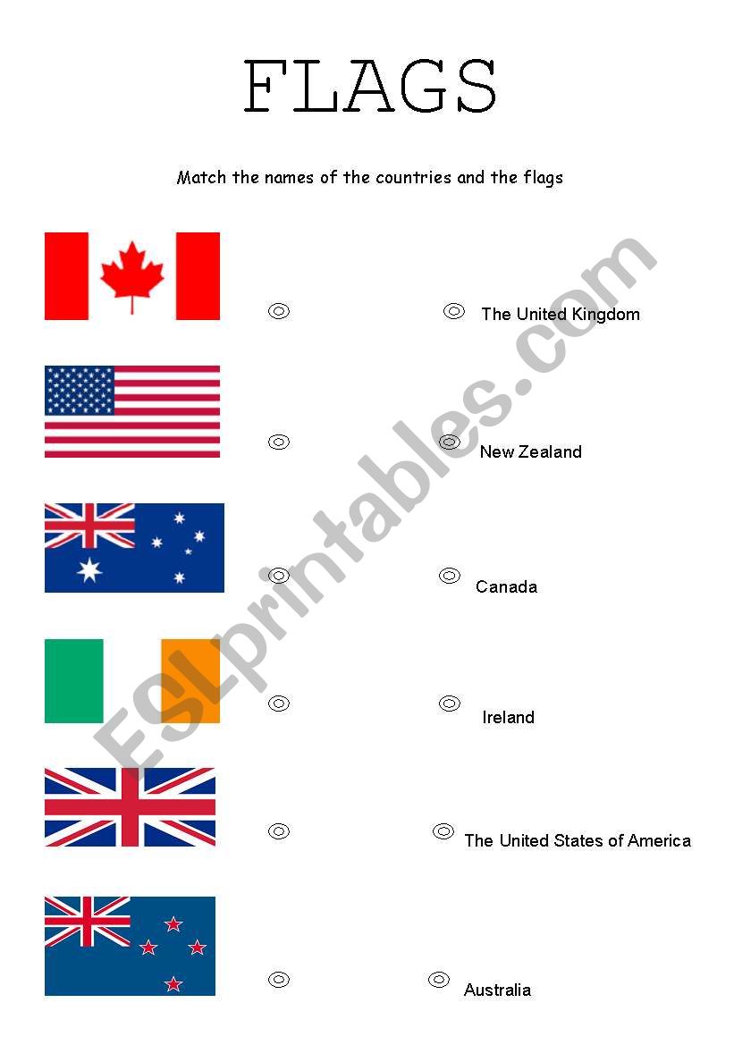 flags worksheet