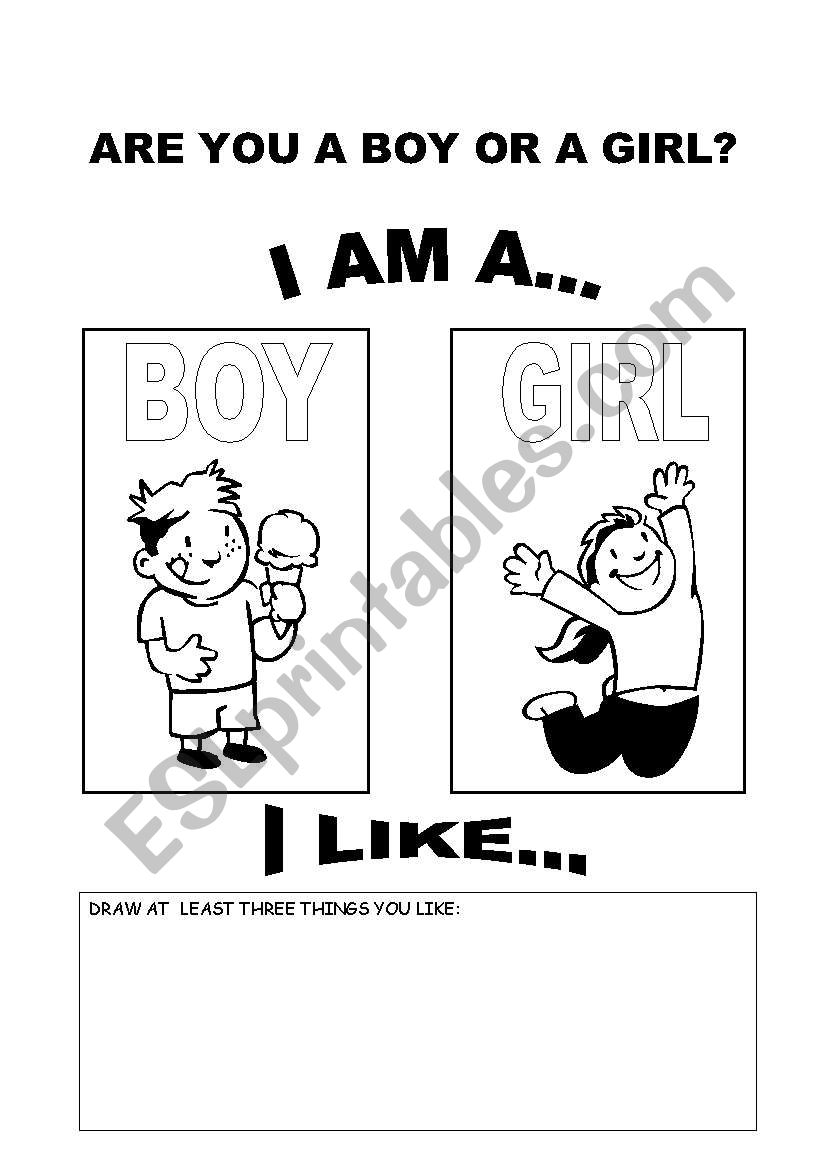 Am I A Boy Or Girl Chart