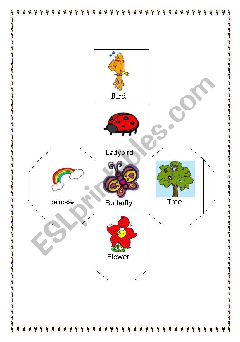 spring dice worksheet