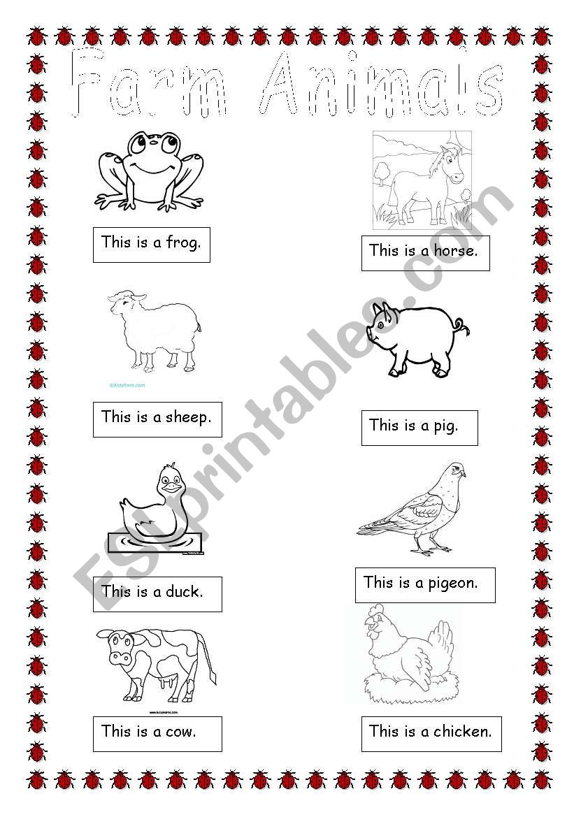 Farm Animals worksheet