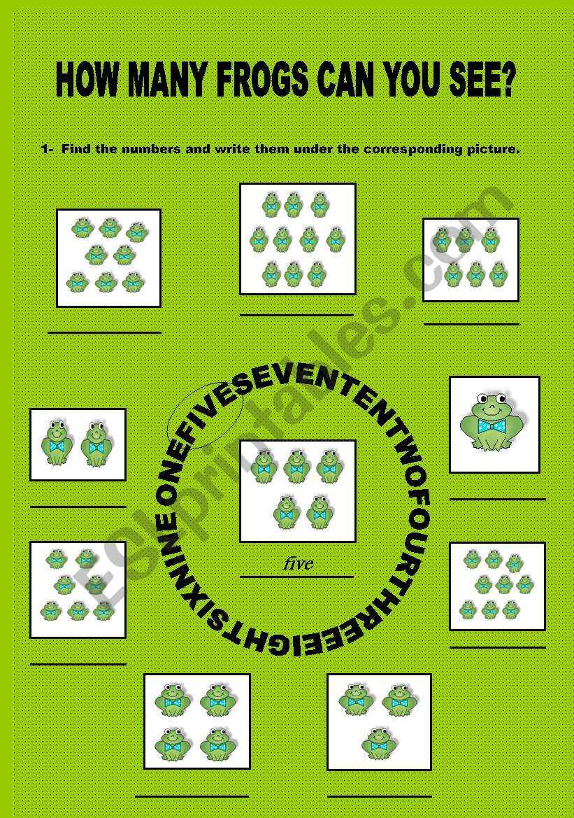 Numbers  worksheet