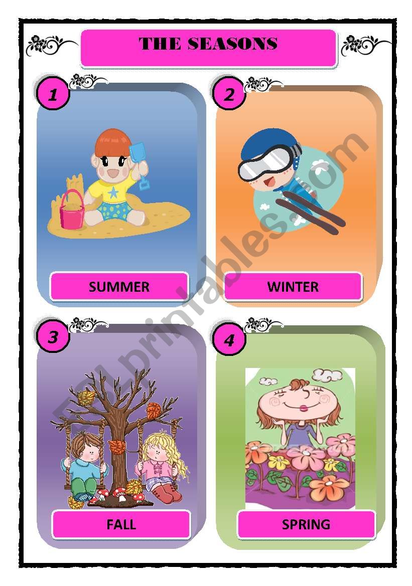 FUNNY SEASONS!!! worksheet