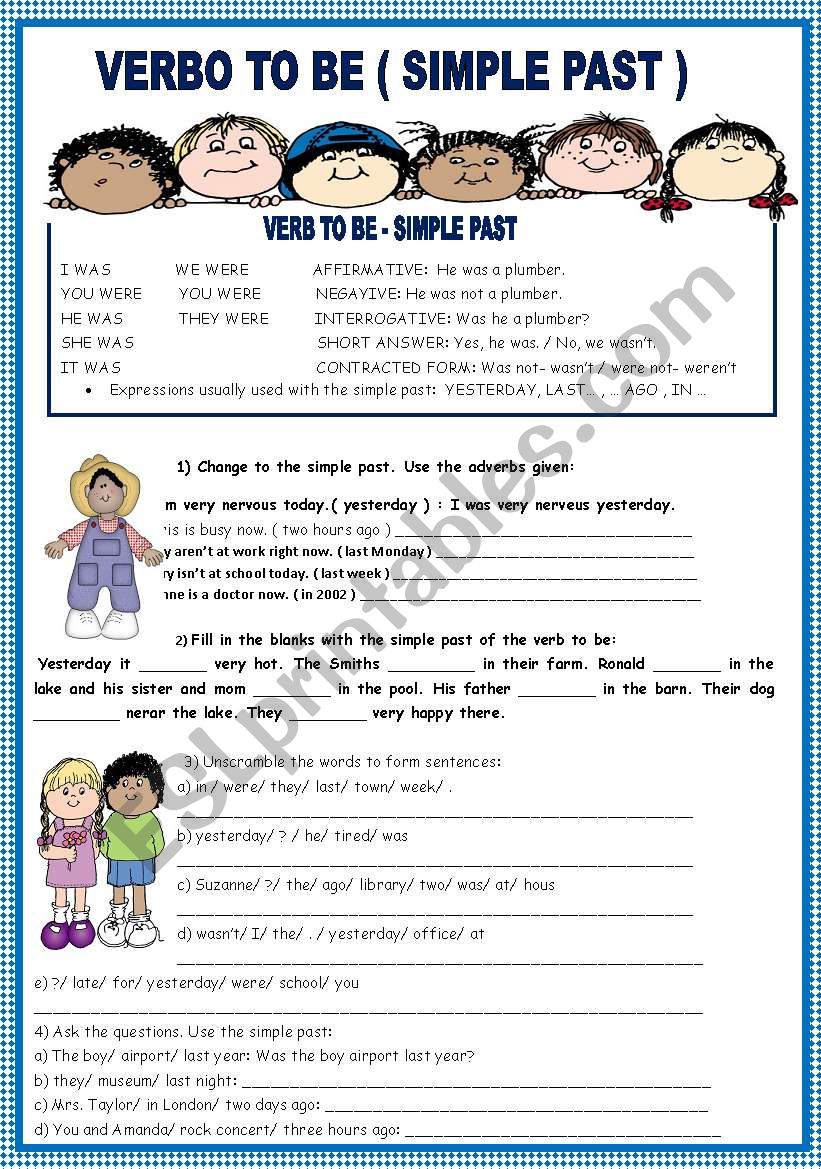 SIMPLE PAST worksheet