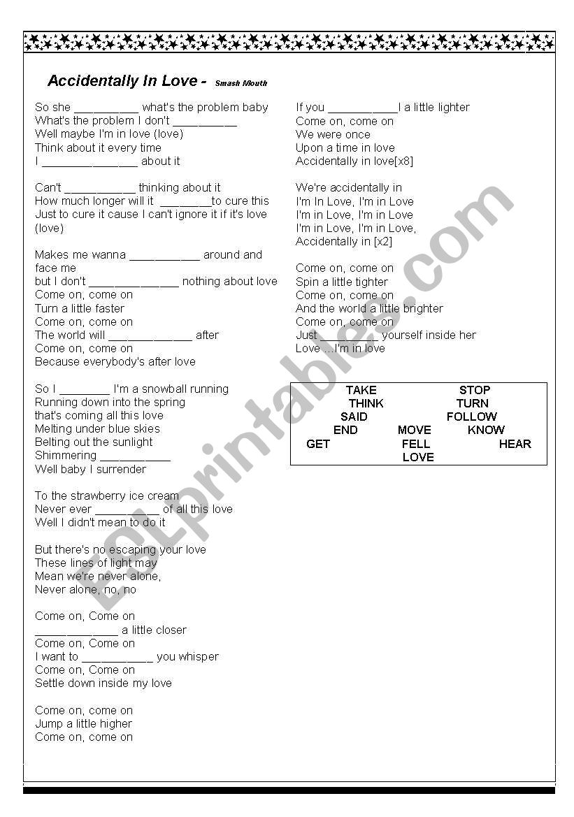 ACCIDENTALLY IN LOVE - SMASH MOUTH