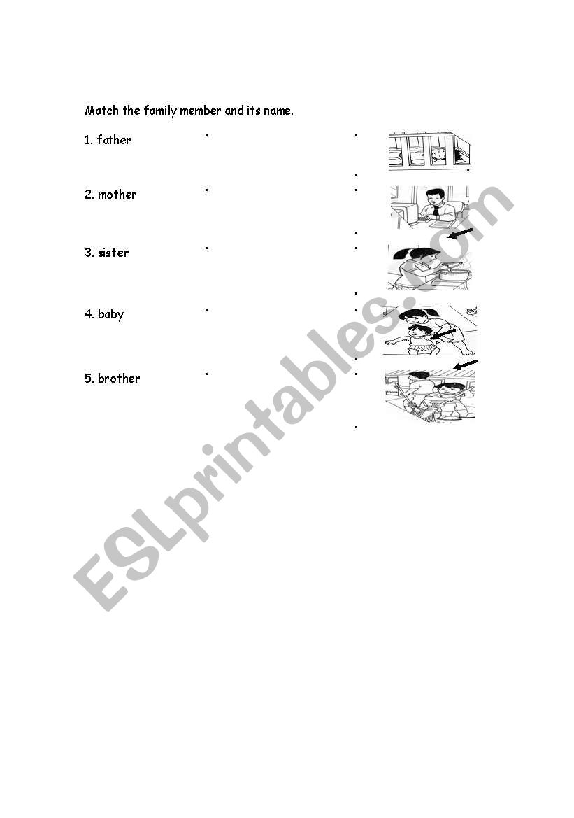 Members of the Family worksheet