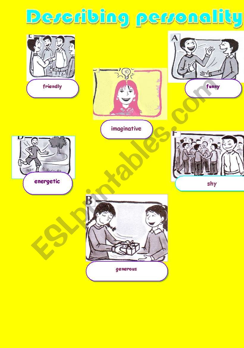 describing people worksheet