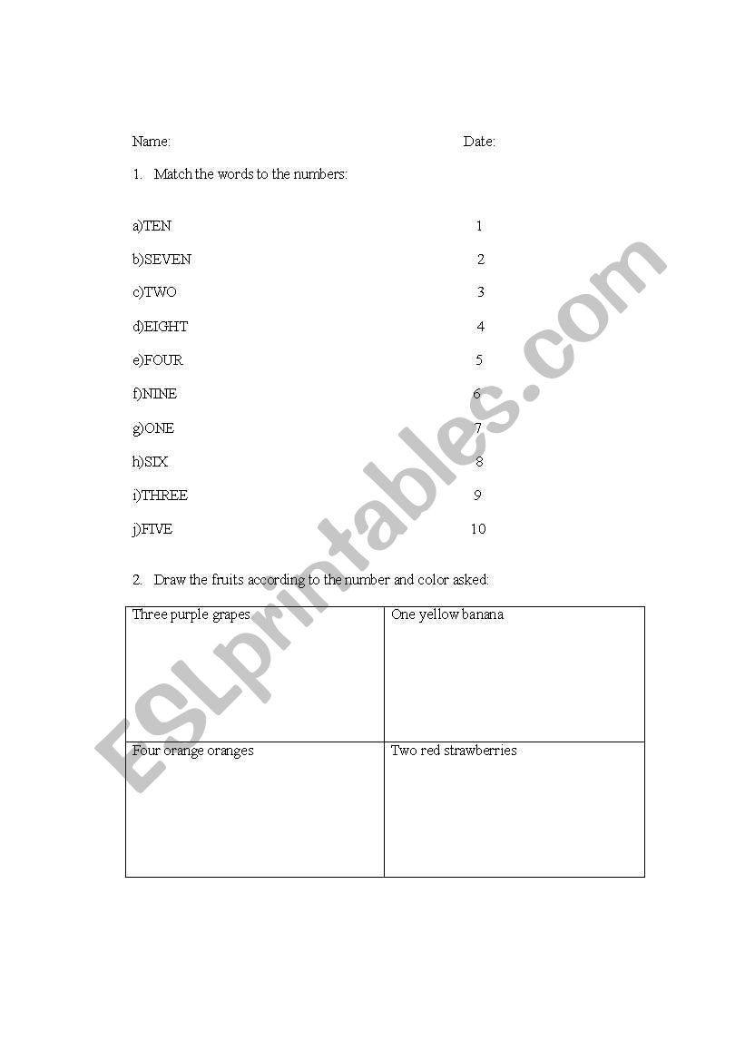 review  worksheet