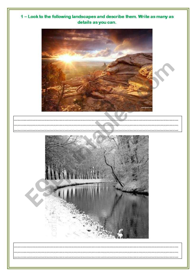 Describing Natural Places - Part 3
