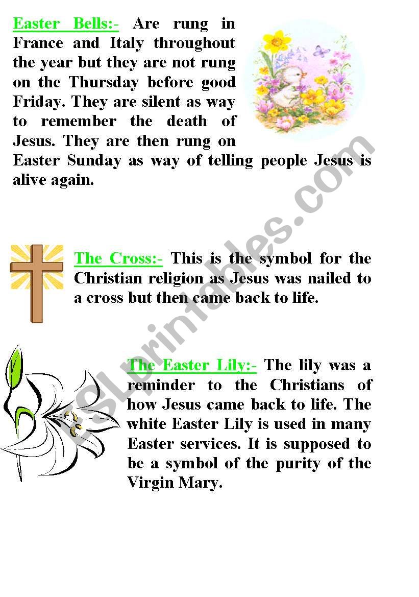 Easter worksheet