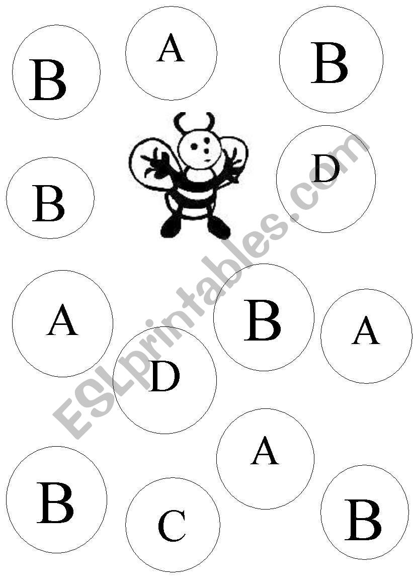 Letter B recognition worksheet