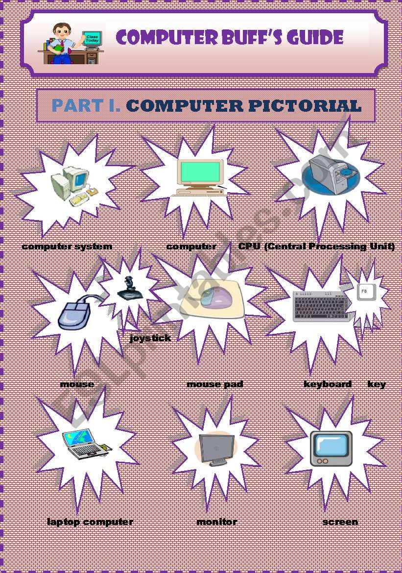 Computer Pictionary (1/4) 3 pages))
